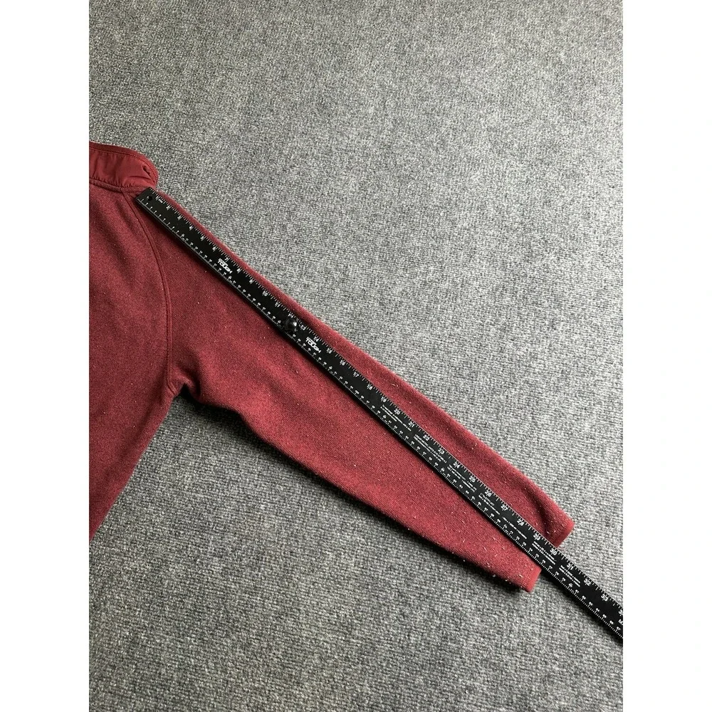 Mens The North Face Full Zip Sweatshirt Burgundy, Size M